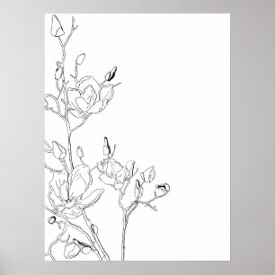 Póster Esquema de Magnolia
