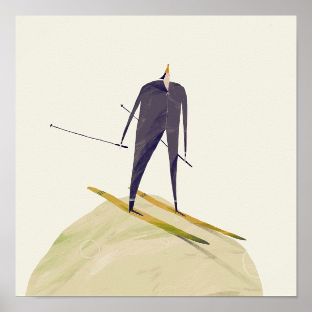 Póster Esquí (Frente)