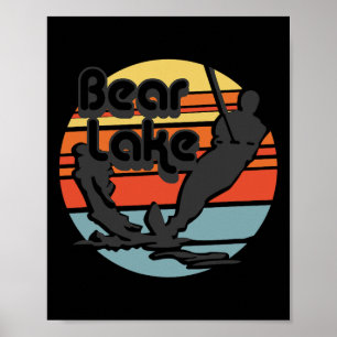 Póster Esquí acuático en Bear Lake Utah Esquí acuático Re
