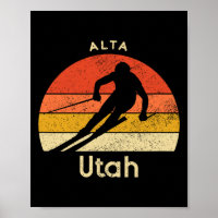 Esquí Antiguo Alta Utah Montaña