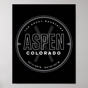 Póster Esquí Aspen Colorado