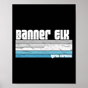 Póster Esquí de Banner Elk North Carolina Nc North Caroli