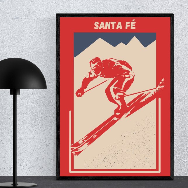 Póster Esquí de época New Mexico Mountain Resort Santa Fe (Subido por el creador)