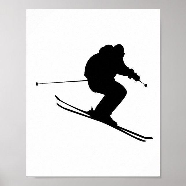 Póster Esquí de esquí (Frente)