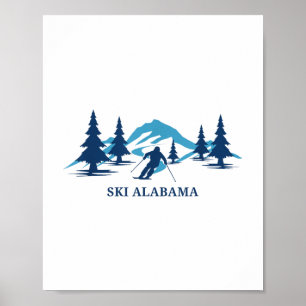 Póster Esquí de esquí de Alabama _1