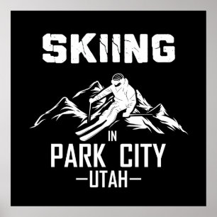 Póster Esquí de Park City Utah