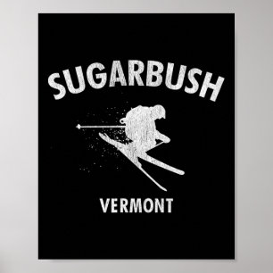 Póster Esquí de Sugarbush Tee Vermont