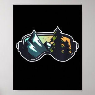 Póster Esquí di campiglio italia montaña esquí hombres y