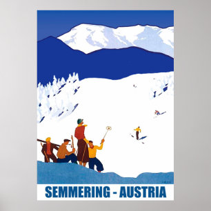 Póster Esquí en Semmering, Austria