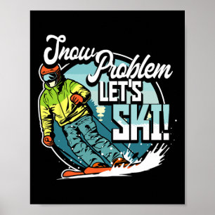 Póster Esquí Esquí Deporte De Invierno Nieve Problema Vam