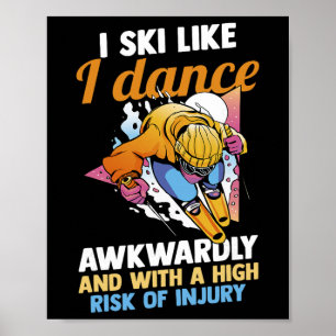 Póster Esquí Esquiador Ski 