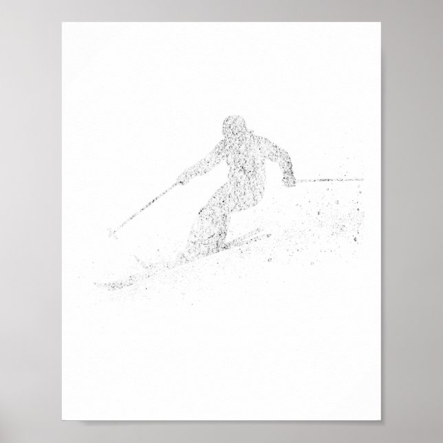 Póster Esquí libre Freeski (Frente)