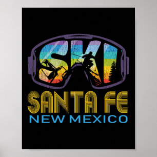 Póster Esquí Santa Fe Vacaciones de Esquí en Nuevo México