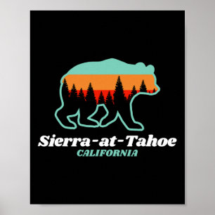 Póster Esquí Sierra-at-tahoe Snowboard California Bea