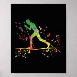 Póster Esquiador de fondo Esquí nórdico Xc _18 