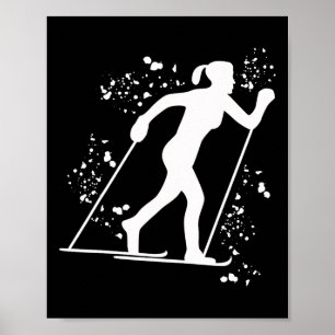 Póster Esquiador de fondo esquí nórdico Xc _5