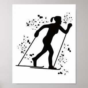Póster Esquiador de fondo Nordic Xc esquí _2