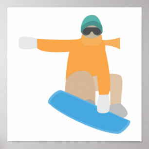 Póster Esquiador de nieve