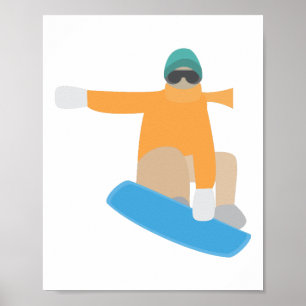 Póster Esquiador de nieve