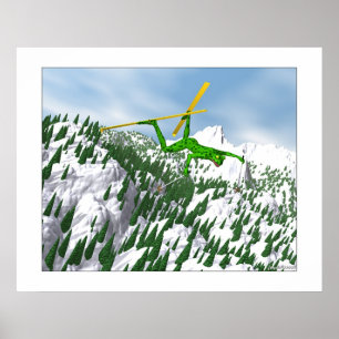 Póster Esquiador de nieve