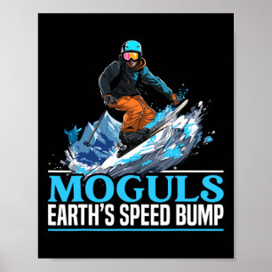 Póster Esquiador Esquiador Temporada de Esquí Deporte de