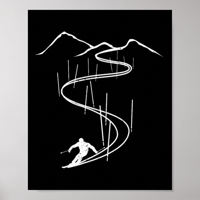 Póster Esquiadores (Frente)