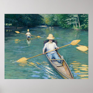 Póster Esquiadores de Gustave Caillebotte