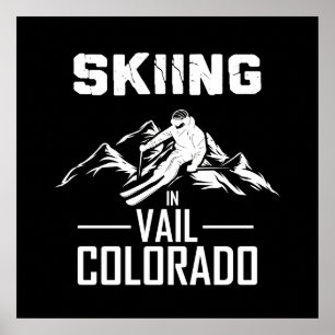 Póster Esquiar en Vail Colorado