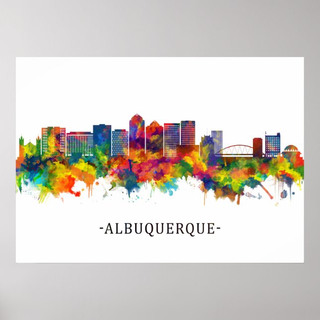 Póster Esquina de Albuquerque Nuevo México (Frente)