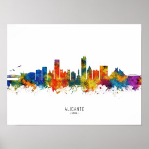 Póster Esquina de Alicante España