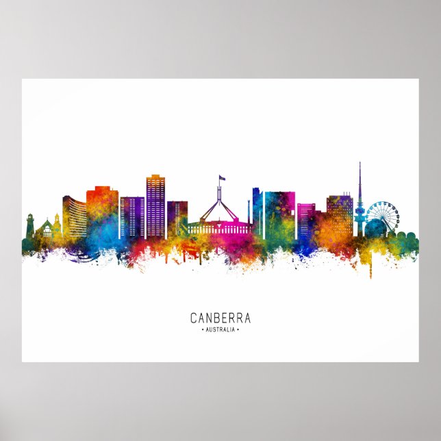 Póster Esquina de Canberra Australia (Frente)