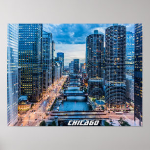 Póster Esquina de Chicago
