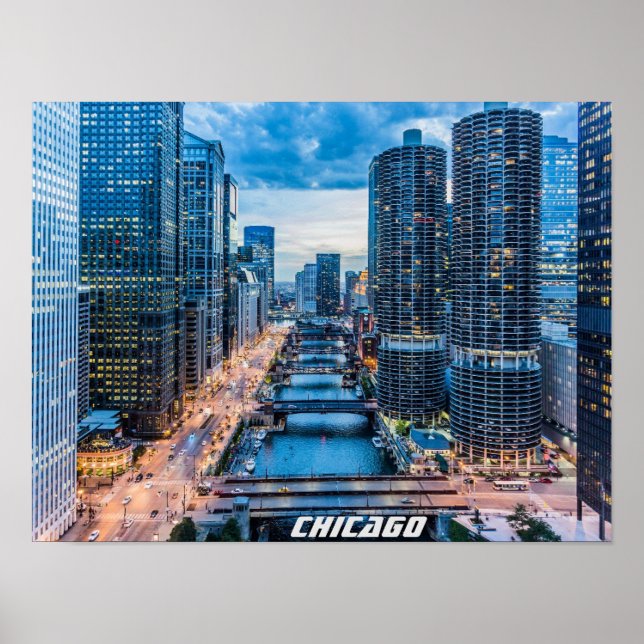 Póster Esquina de Chicago (Frente)