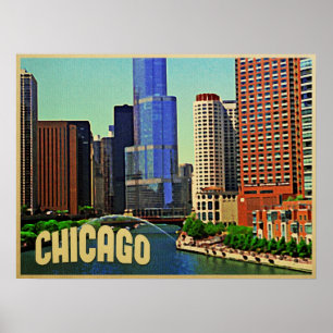 Póster Esquina de Chicago