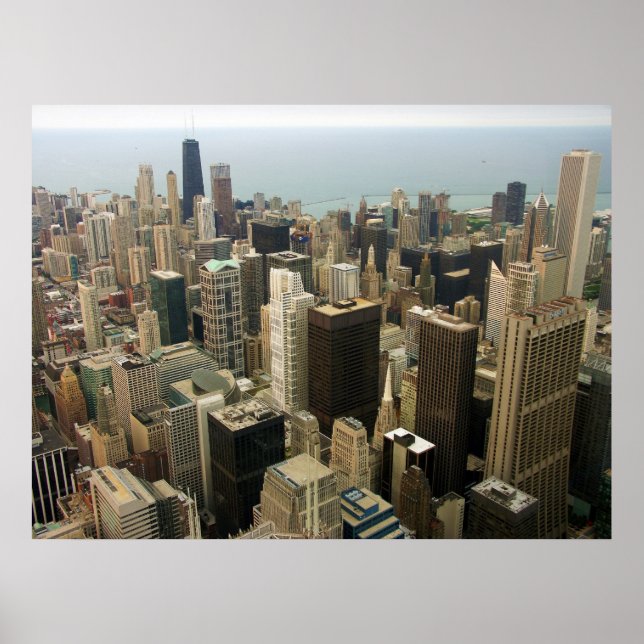 Póster Esquina de Chicago de Sears now Willis Tower (Frente)