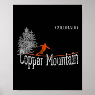 Póster Esquina de cobre estilo de los años 80 Colorado Vi