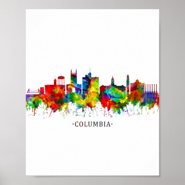 Póster Esquina de Columbia Missouri (Frente)
