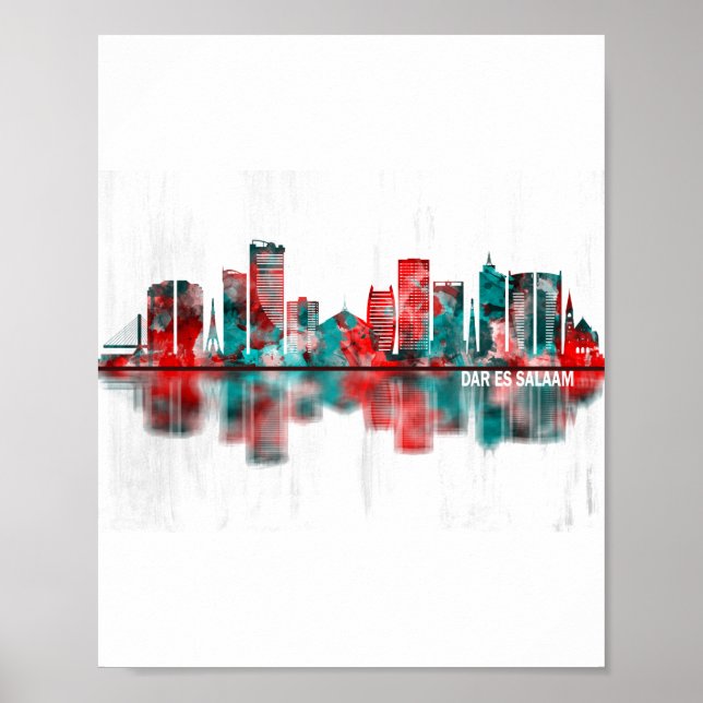 Póster Esquina de Dar es Salaam Tanzania (Frente)