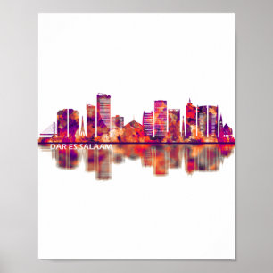 Póster Esquina de Dar es Salaam Tanzania