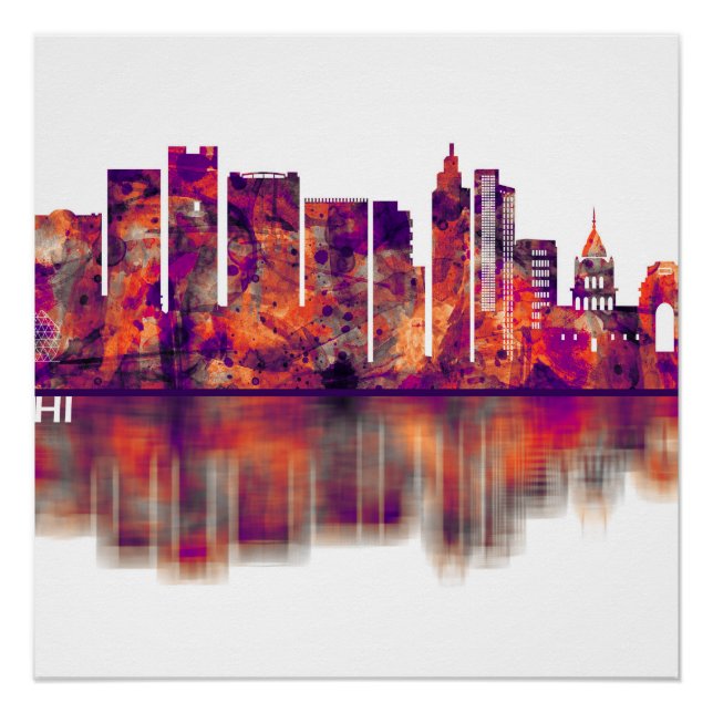 Póster Esquina de Delhi India (Anverso)