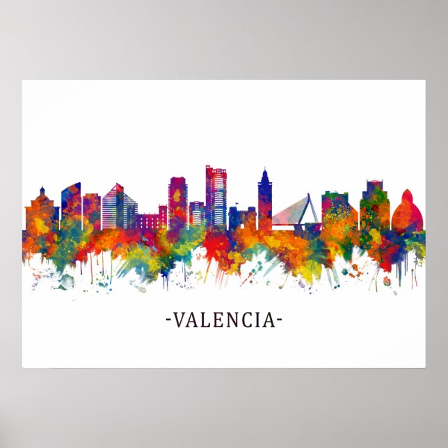 Póster Esquina de España de Valencia (Frente)