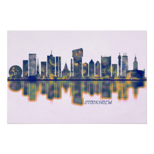Póster Esquina de Estocolmo