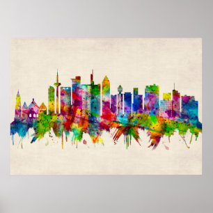 Póster Esquina de Frankfurt Alemania