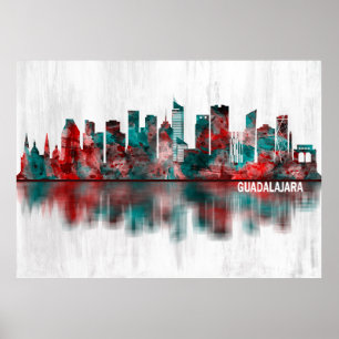 Póster Esquina de Guadalajara México