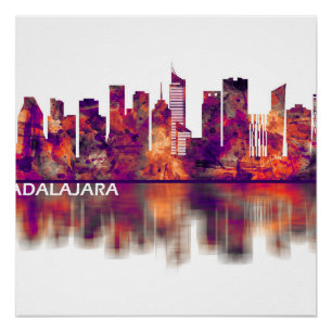 Póster Esquina de Guadalajara México