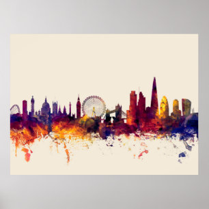 Póster Esquina de Inglaterra de Londres