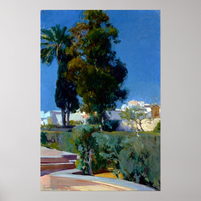 Póster Esquina de Joaquín Sorolla y Bastida del Jardín (Frente)