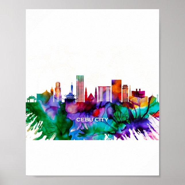 Póster Esquina de la ciudad de Cebu (Frente)