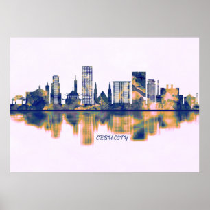 Póster Esquina de la ciudad de Cebu