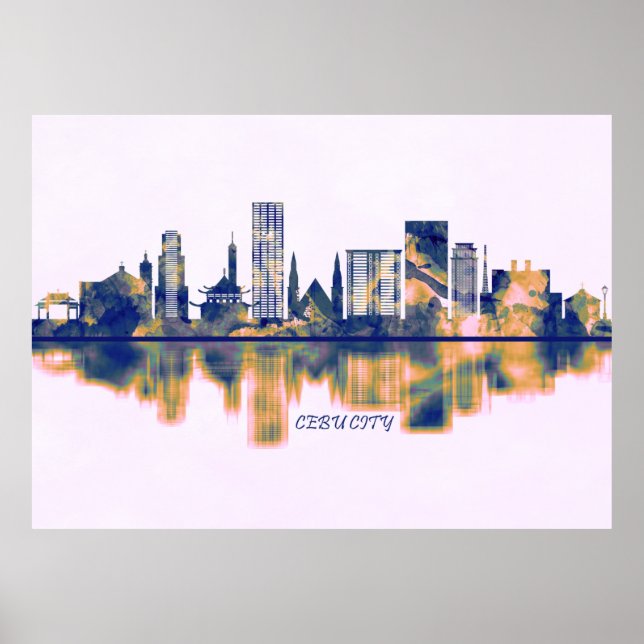 Póster Esquina de la ciudad de Cebu (Frente)